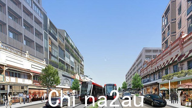 报告准备的图片显示帕拉马塔路上的老式店面经过翻新且完好无损,背后是新的中层开发项目。