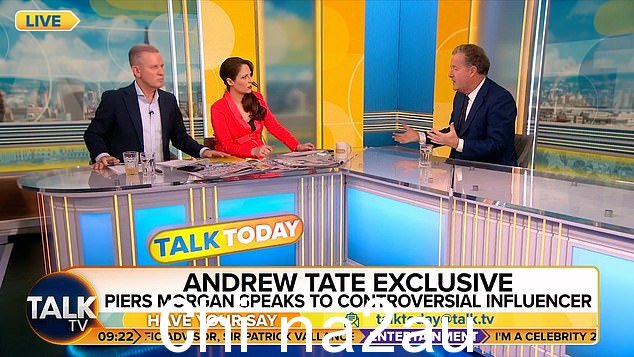 摩根告诉 TalkToday,他对泰特的“有问题的”观点和“厌女症”进行了“严厉”的督促” class=