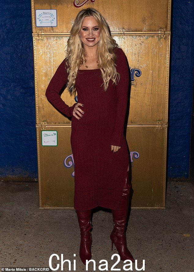 哇:41 岁的金伯利·怀亚特 (Kimberly Wyatt) 周二在伦敦 The Old Bauble Factory 的 The Wishmas 度过了一个家庭之夜:梦幻般的圣诞冒险 VIP 开幕之夜