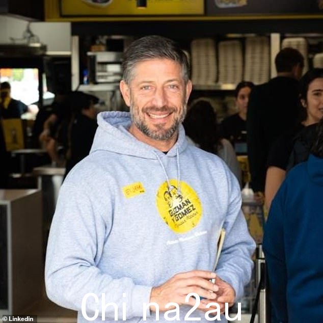 前 Guzman y Gomez 顾问指责这家墨西哥快餐连锁店的领导团队存在种族主义、年龄歧视,并据称一名营销经理曾告诉员工“我们不会给胖子送 T 恤”(图为首席执行官 Steven Marks)