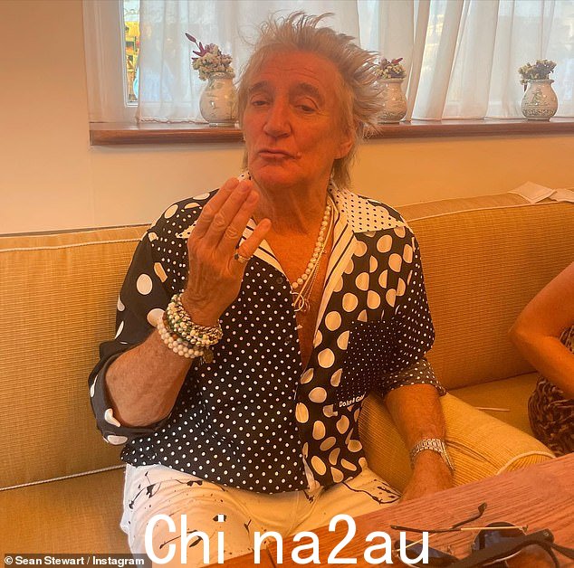 爸爸:他分享了他的摇滚明星父亲罗德·斯图尔特 (Rod Stewart) 的照片,Maggie 和大雅认为我很性感成名