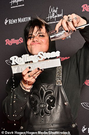 Rocker: Yungblud aka Dominic Richard Harrison 荣获现场表演奖
