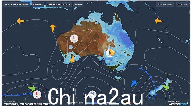 澳大利亚北部、东部和东南部地区将迎来几天潮湿天气