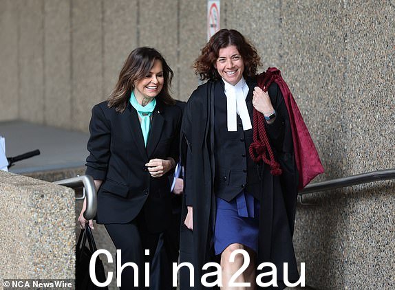 澳大利亚悉尼 - NewsWire 照片 2023 年 11 月 28 日：丽莎·威尔金森 (Lisa Wilkinson) 和布鲁斯·莱尔曼 (Bruce Lehrmann) 今天在最高法院。图片：NCA NewsWire / David Swift