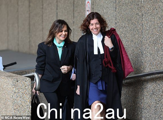 澳大利亚悉尼 - NewsWire 照片 2023 年 11 月 28 日:丽莎·威尔金森 (Lisa Wilkinson) 和布鲁斯·莱尔曼 (Bruce Lehrmann) 今天在最高法院。图片:NCA NewsWire / David Swift