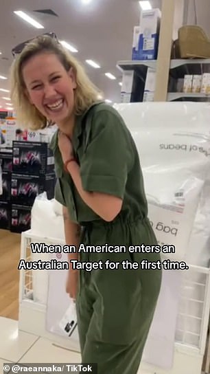 一位美国妇女第一次踏入澳大利亚 Target 商店后透露出她的震惊和恐惧