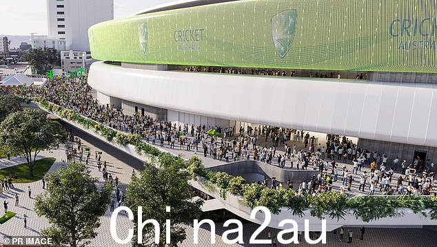 如图:艺术家对著名的加巴在为 2032 年奥运会进行完全重建后的外观的印象