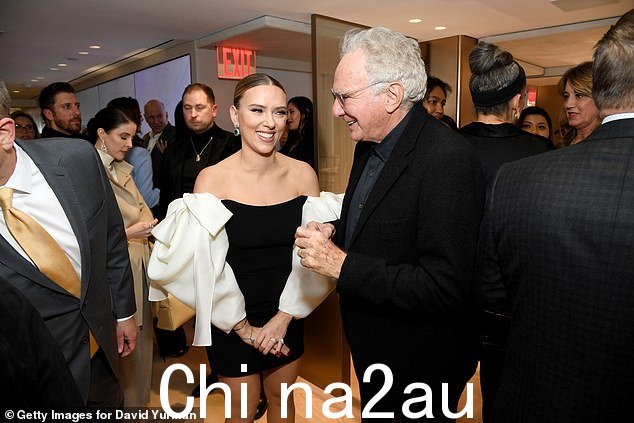 She shared a giggle with David
