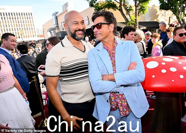 Stamos 与朋友 Keegan-Michael Key 混合在一起