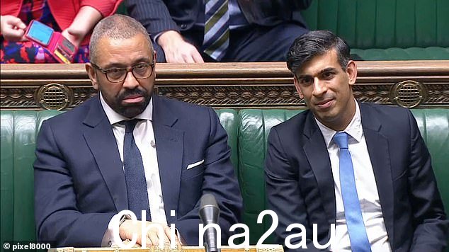 辩论由内政大臣詹姆斯·克莱弗利(左)主持。事情很快就变得极其法律化。 Cleverly 先生看起来装备不足,无法应对此类战斗,需要律师同事的提示