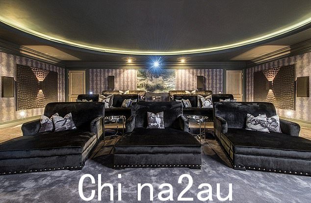 如图:前夫妇位于萨里的豪宅中设有家庭影院