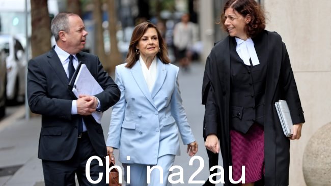 Lisa Wilkinson 和她的法律团队。图片:NCA NewsWire / Damian Shaw