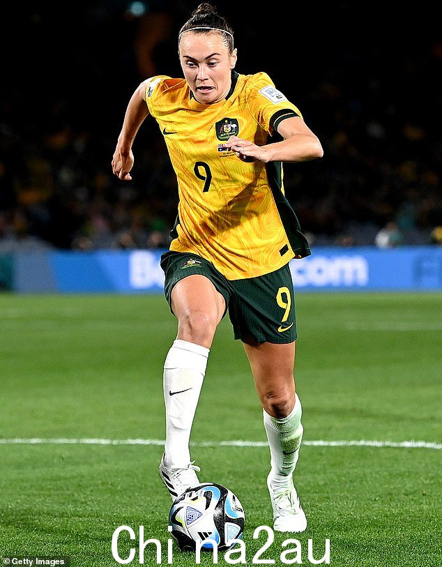 Matildas 前锋凯特琳·福德 (Caitlin Foord) 也是如此,她也是阿森纳在女子超级联赛中的佼佼者