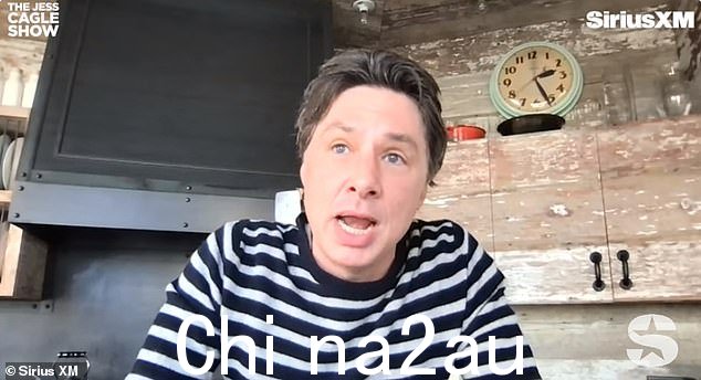 Zach Braff,48 岁,体重周三在 SiriusXM 的 The Jess Cagle Show 上展示他与 27 岁的 Florence Pugh 目前的关系状况(如图)