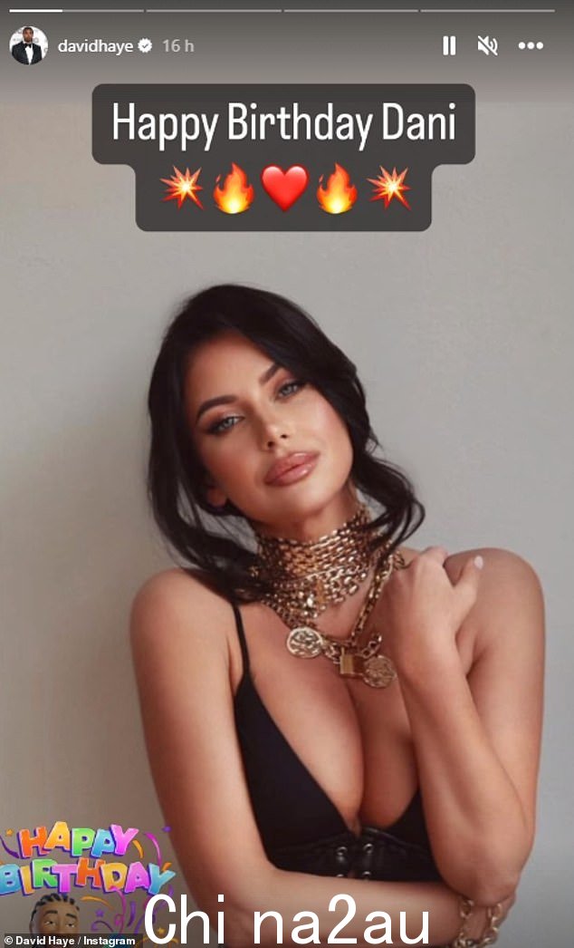 David 第一次被拍到和 Danielle 很亲密是在 10 月份,这对夫妇在 Instagram 上祝 Danielle 生日快乐,这让谣言火上浇油