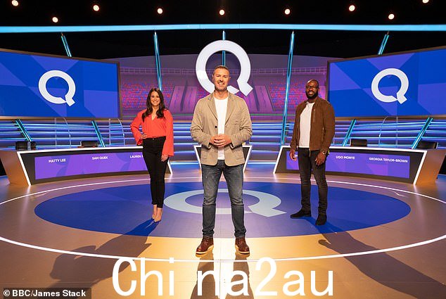 本系列赛的平均观众人数降至 850,000 人(Paddy(中)与新队长 Sam Quek(左)和 Ugo Monye(右)合影)
