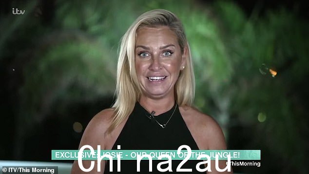 常规明星乔西·吉布森 (Josie Gibson) 从《我是名人》回归后将在下周主持多部节目,让我离开这里!