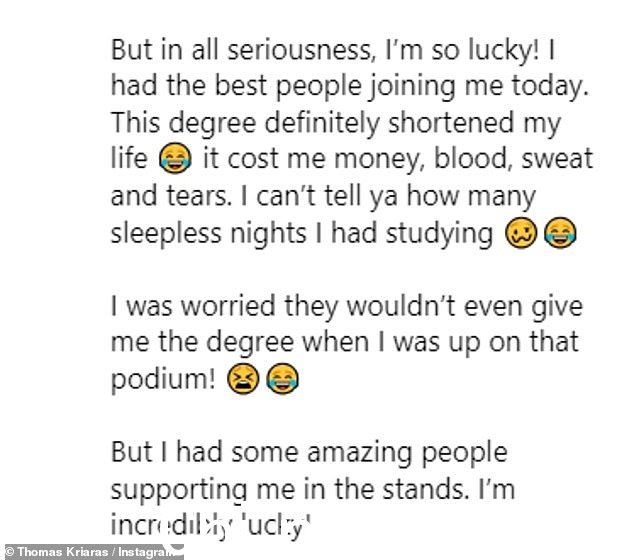 该帖子的标题是相互致敬,这引起了 MAF 观众的注意,并引起了一些敦促罗兹结束恋情后,托马斯将继续前进