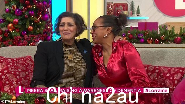 Meera Syal 在情绪激动地讨论她母亲在洛林因痴呆症去世时泪流满面