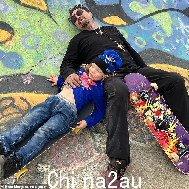 Margera 与儿子的探访仅限于周六和周日在加利福尼亚州的地点,每次四个小时