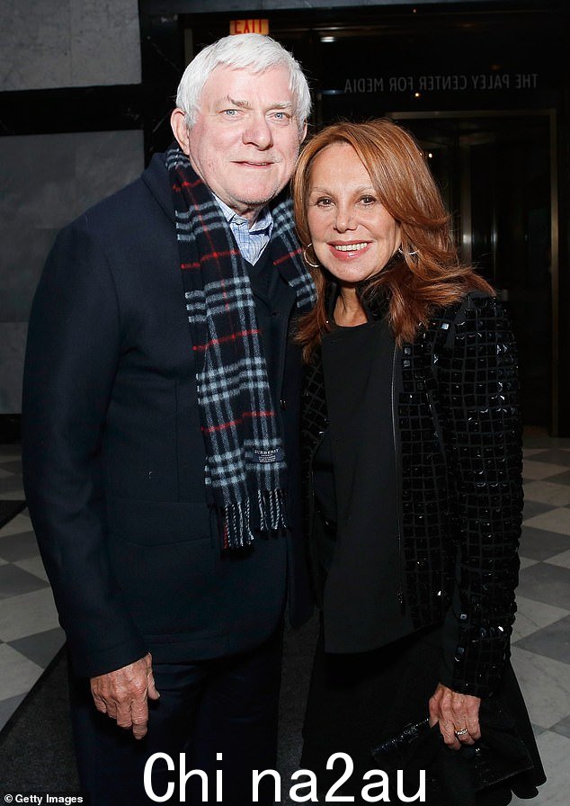 Thomas 与她的丈夫 Phil Donahue 于 2014 年在纽约合影