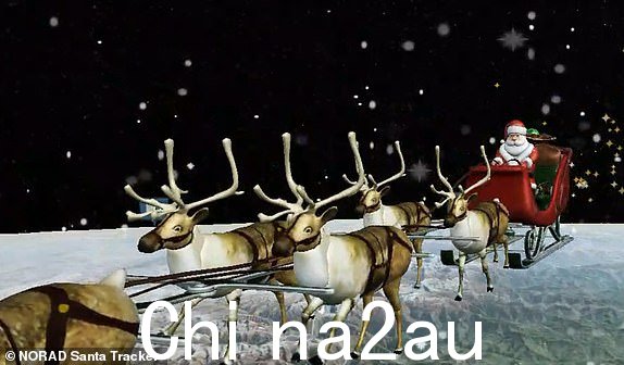  12896341 NORAD 圣诞老人追踪器 2023 LIVE：跟随圣诞老人和他的驯鹿穿越全球，卫星地图显示今年平安夜送礼物的旅程