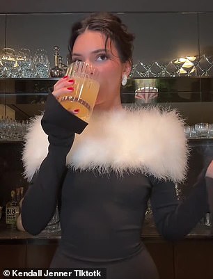 Kendall 确保测试了她的混合物