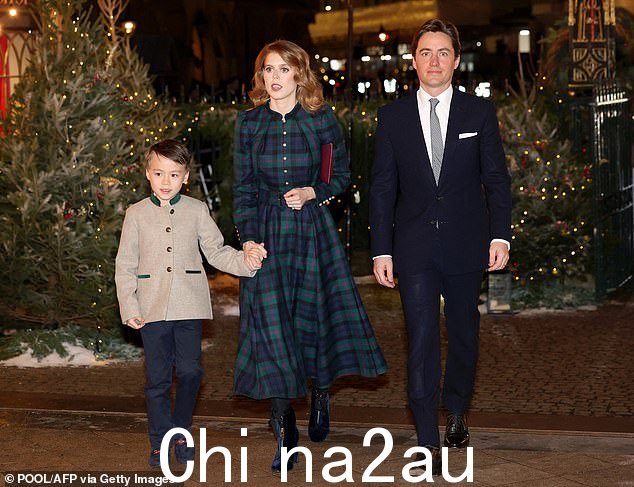 碧翠丝公主的继子狼即看起来很可爱首次亮相于昨晚电视转播的威尔士王妃威斯敏斯特教堂颂歌音乐会的皇家订婚仪式上