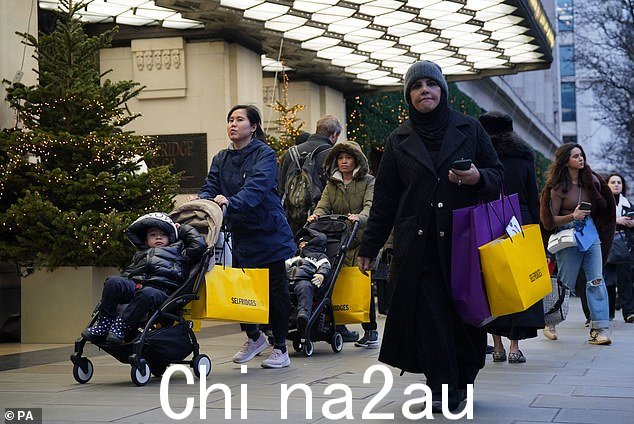 购物中心可能会很繁忙,但预计人潮会比往年少(文件图片)