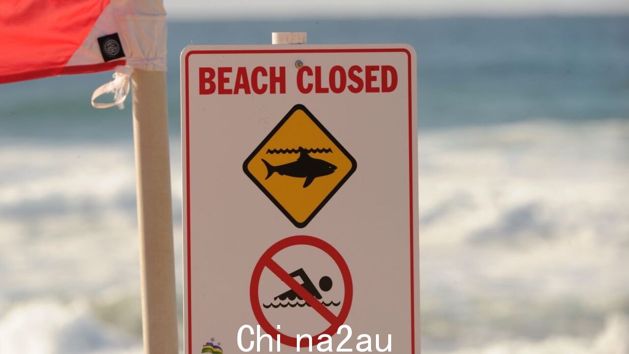 救援行动正在进行中Penrith beach