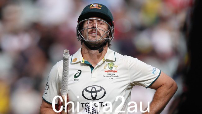 米切尔·马什 (Mitchell Marsh) 连续第二场比赛以 96 分出局,严重低于测试世纪。图片:Michael Klein