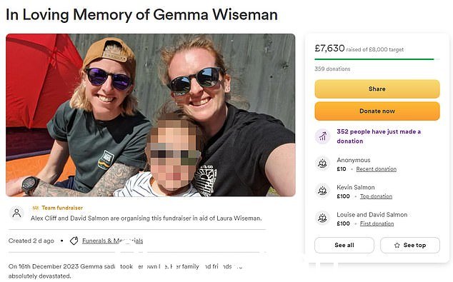 自她去世以来,我们已经建立了一个 GoFundMe 页面,迄今为止已筹集了 7,500 英镑