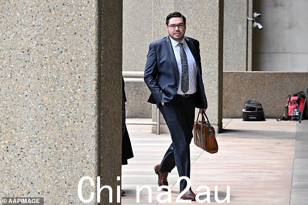 Bruce Lehrmann是图为本月早些时候在诽谤审判期间抵达联邦法院
