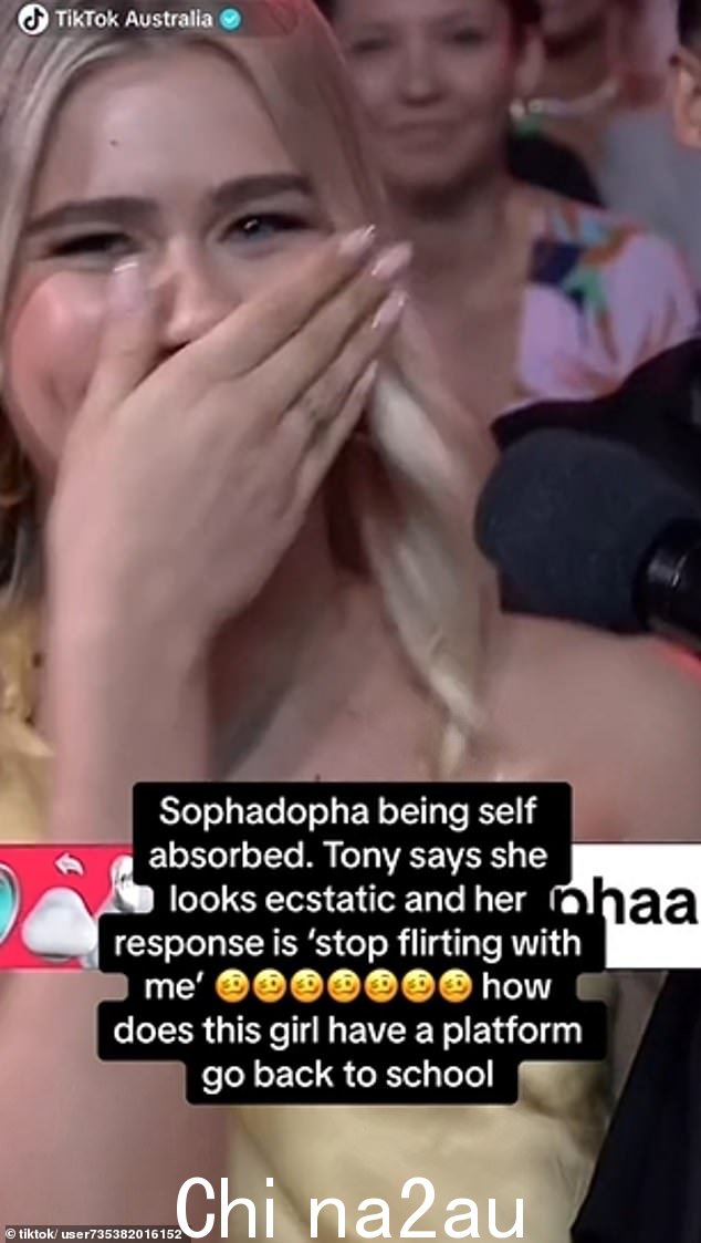 Syd尼影响者索法Dopha 在本月早些时候的 2023 年 TikTok 颁奖典礼上接受采访时犯了一个丢脸的错误