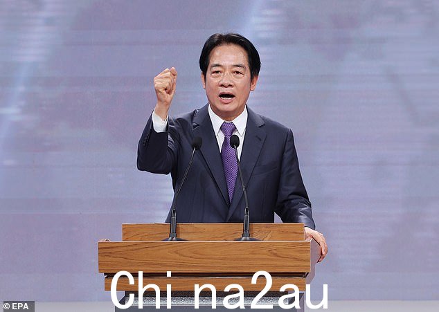 中国特别反对现任副总统赖清德(如图),他是台湾执政党民主党(DPP)的总统候选人,在民意调查中以不同程度领先,说他是危险的分裂分子