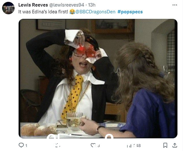 观众很快就在 X(以前称为 Twitter)上分享他们注意到品牌名称后的搞笑反应