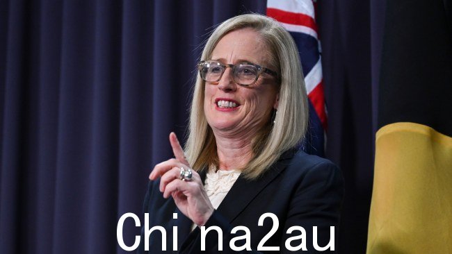 Katy Gallagher 大力宣传将于 2 月生效的新的工资差距报告措施。图片:NCA NewsWire / Martin Ollman