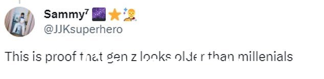 数百人在 X(以前称为 Twitter)上质疑为什么 Z 世代看起来比千禧一代更老