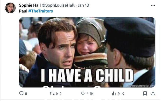 在 X(以前称为 Twitter)上,这位电视参赛者被观众贴上了“邪恶”的标签,因为他的邪恶行为在节目中继续被忽视