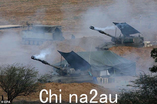 以色列军队今天在加沙边境附近开炮