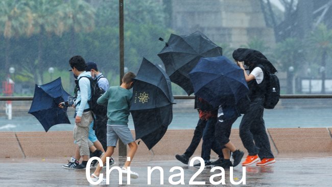 新南威尔士州居民将面临一周的倾盆大雨,悉尼、伊拉瓦拉和中央海岸地区的居民警告称,周一将面临山洪和雷暴。图片:David Swift