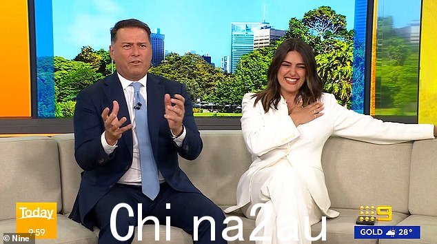 Today 节目主持人 Karl Stefanovic 和 Sarah Abo 在玛丽公主周日加冕期间厚颜无耻地挖苦了丹麦传统,将其比作一部 90 年代的邪教电影