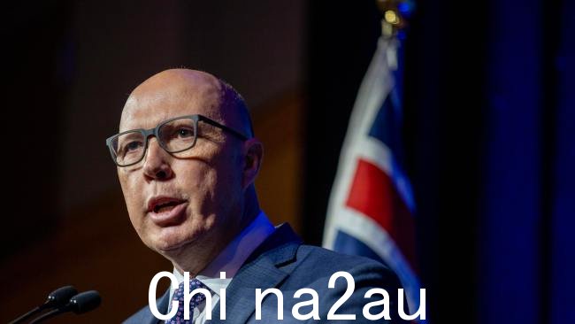 Peter Dutton 上周呼吁抵制 Woolworths决定停止销售澳大利亚国庆日商品。图片：NCA NewsWire / Dylan Coker