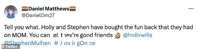 该剧的粉丝在社交媒体上赞扬了这对搭档,许多人称赞斯蒂芬为这一集带来了“新鲜活力”并注入了“一些真正的乐趣”” class=