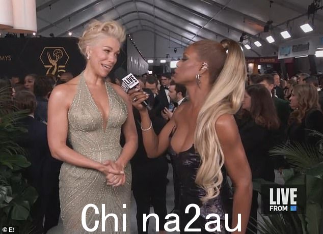 汉娜·沃丁汉姆 (Hannah Waddingham) 纠正了拉维恩·考克斯 (Laverne Cox),因为她在周一的黄金时段艾美奖颁奖典礼上念错了自己的名字