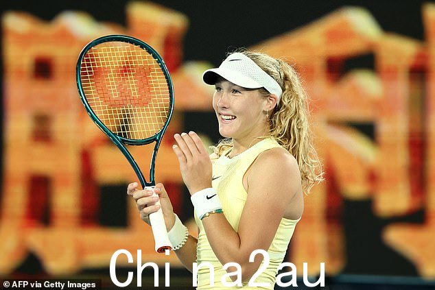 Mirra Andreeva 周三以 6-0、6-2 击败六号种子 Ons Jabeur