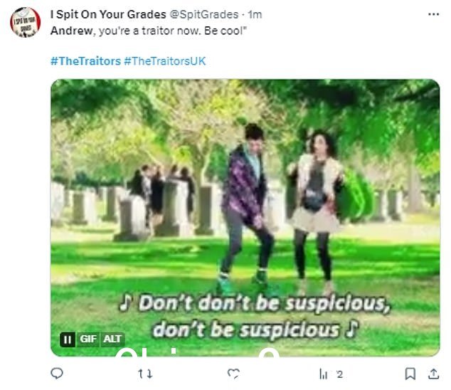 在 X(以前称为 Twitter)上,为了对这一令人震惊的转折作出反应,观众一致认为他们在让安德鲁上场时犯了一个巨大的错误,声称他是迄今为止“最糟糕的”叛徒