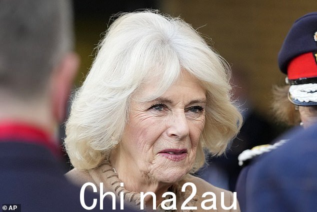 对于她的妆容,女王呈现出自然的光泽,仅通过微妙的粉色腮红和相配的粉色嘴唇来增强效果