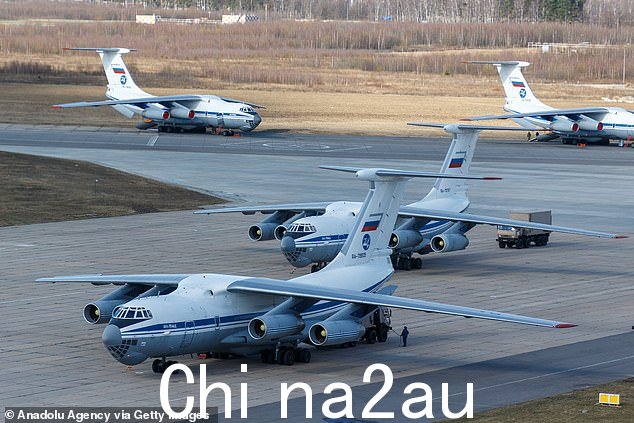 俄罗斯莫斯科伊留申 IL-76 运输机的文件图片