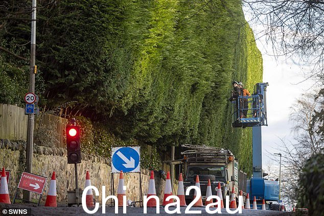 早上 7.30 至下午 3.30 期间,工人们使用采摘机时,部分道路将被封闭
